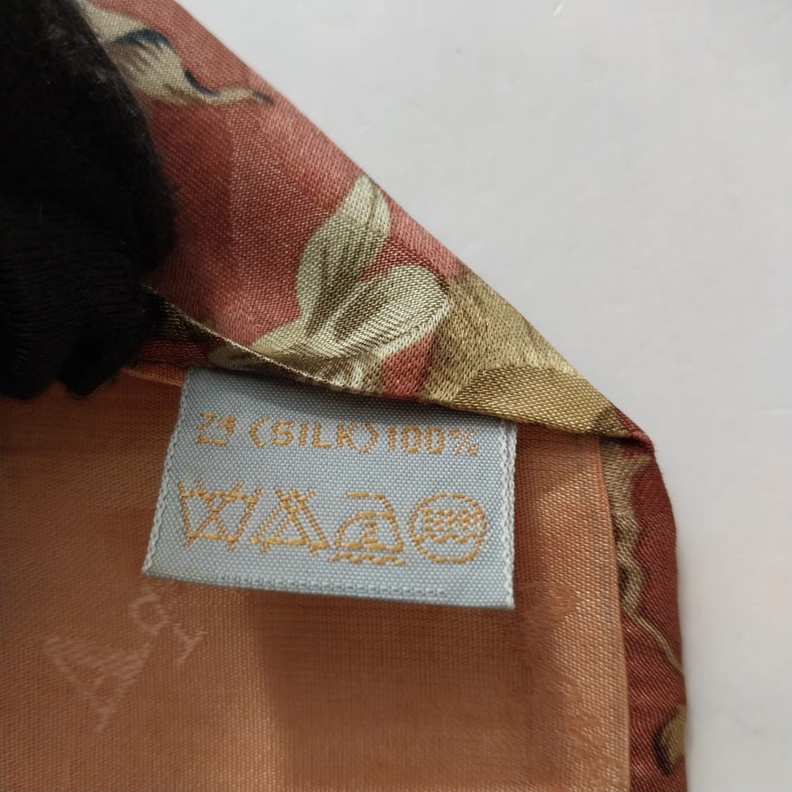 아쿠아스큐텀 실크 플라워 패턴 넥타이 8.7cm A+~A등급 k2066 상품이미지10