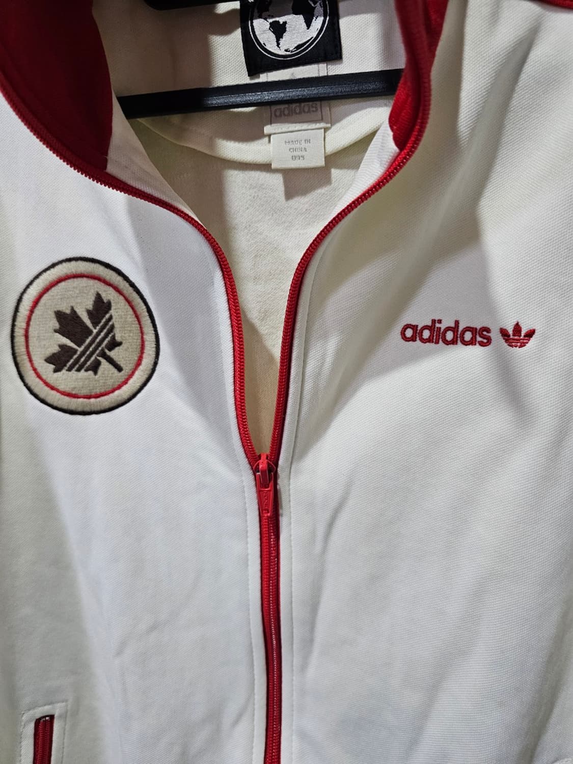 아디다스 캐나다 흰빨 트랙탑 져지집업 95 / M 상품이미지3