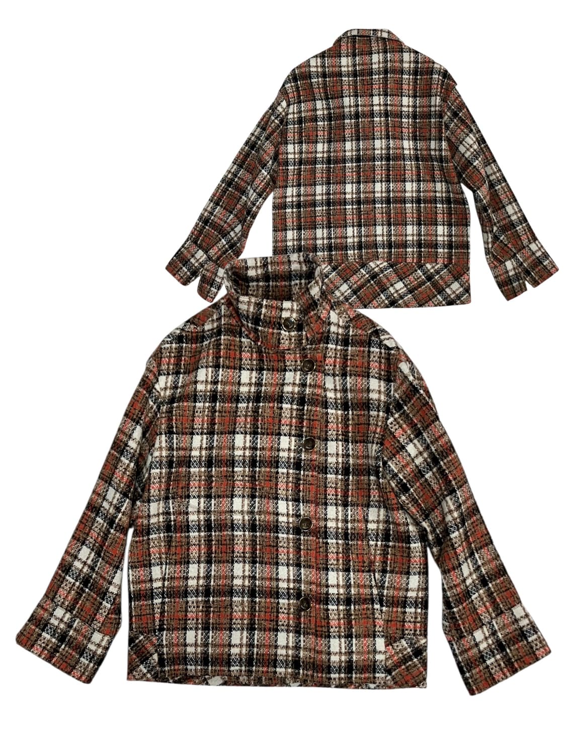 듀엘 체크 트위드 자켓 55 상품이미지1