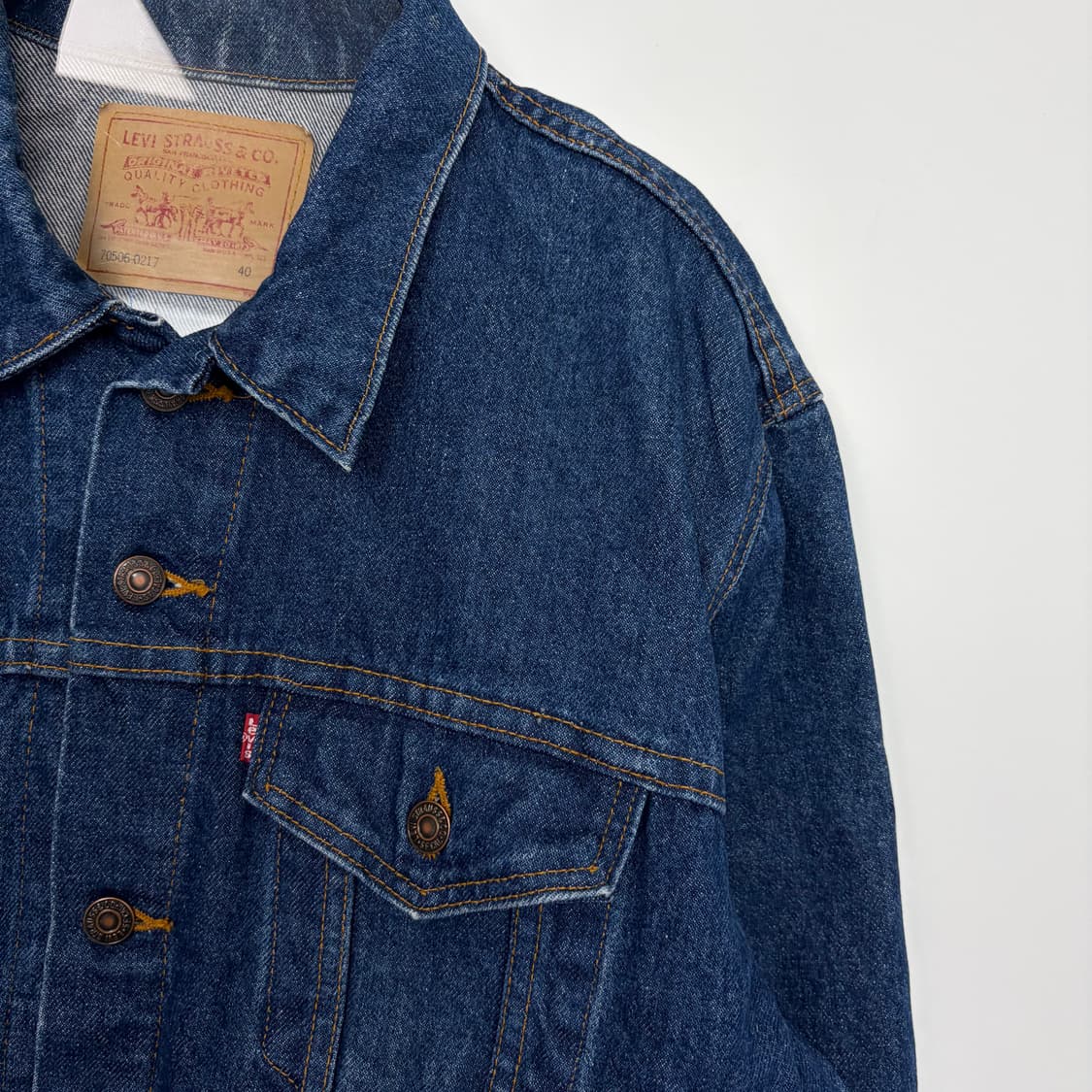 90s 리바이스 데님 트러커 청자켓 상품이미지4