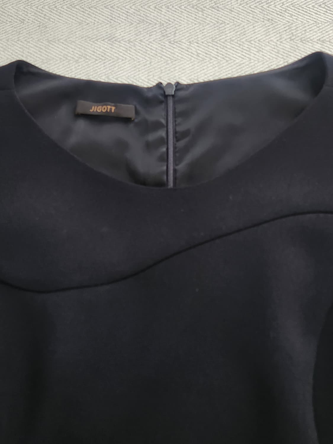 [85] 지고트 반팔 정장 원피스 55 블랙 하객룩 오피스룩 상품이미지4