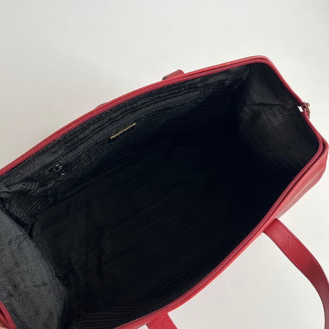 프라다 사피아노 레더 y2k 보스톤백 레드 상품이미지7