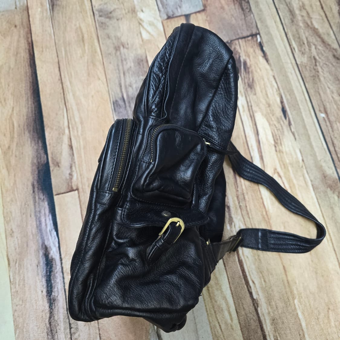 빈티지 풀그레인 카우레더 백팩 상품이미지4