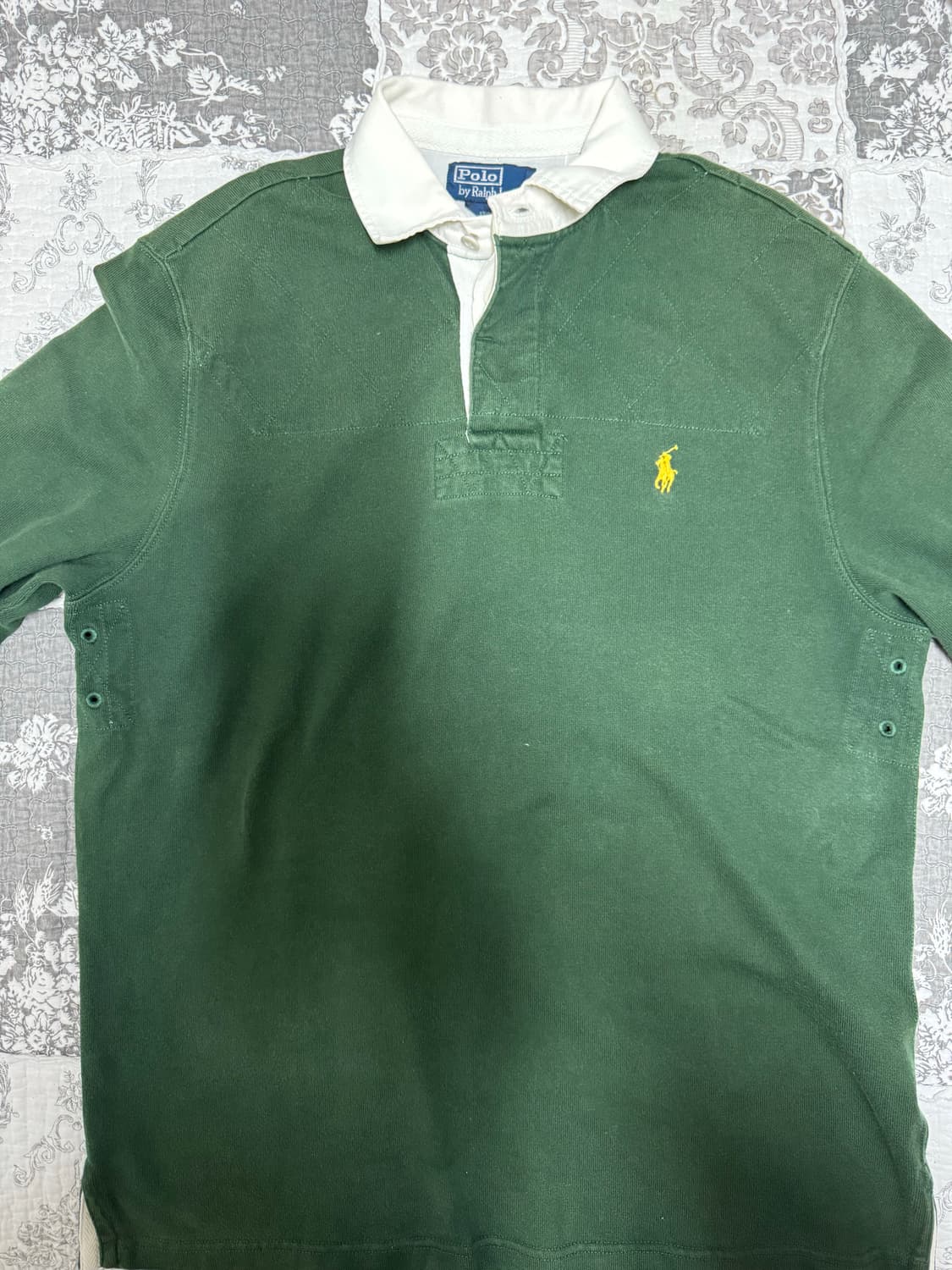 폴로 랄프로렌 럭비 셔츠 L 올리브 그린 상품이미지3