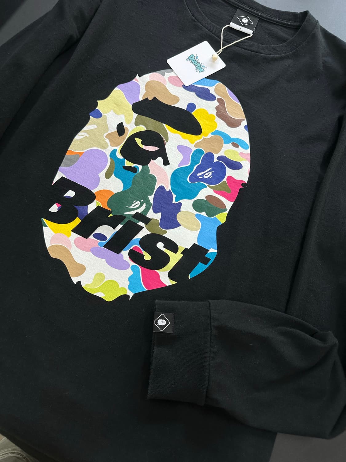 베이프 F.C.R.Bape 컬러카모빅사루 롱슬리브긴팔티셔츠 상품이미지5