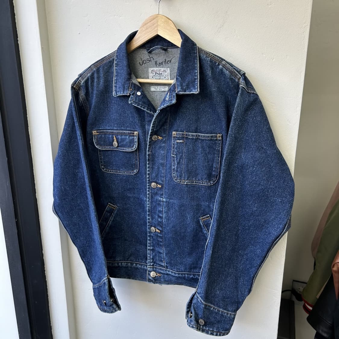 15510 - 80s 폴로 랄프로렌 베어 데님 트러커 자켓 상품이미지3