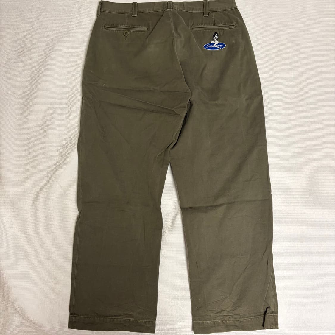 슈프림 Supreme 핀업걸 치노 팬츠 바지 올리브 34 상품이미지5