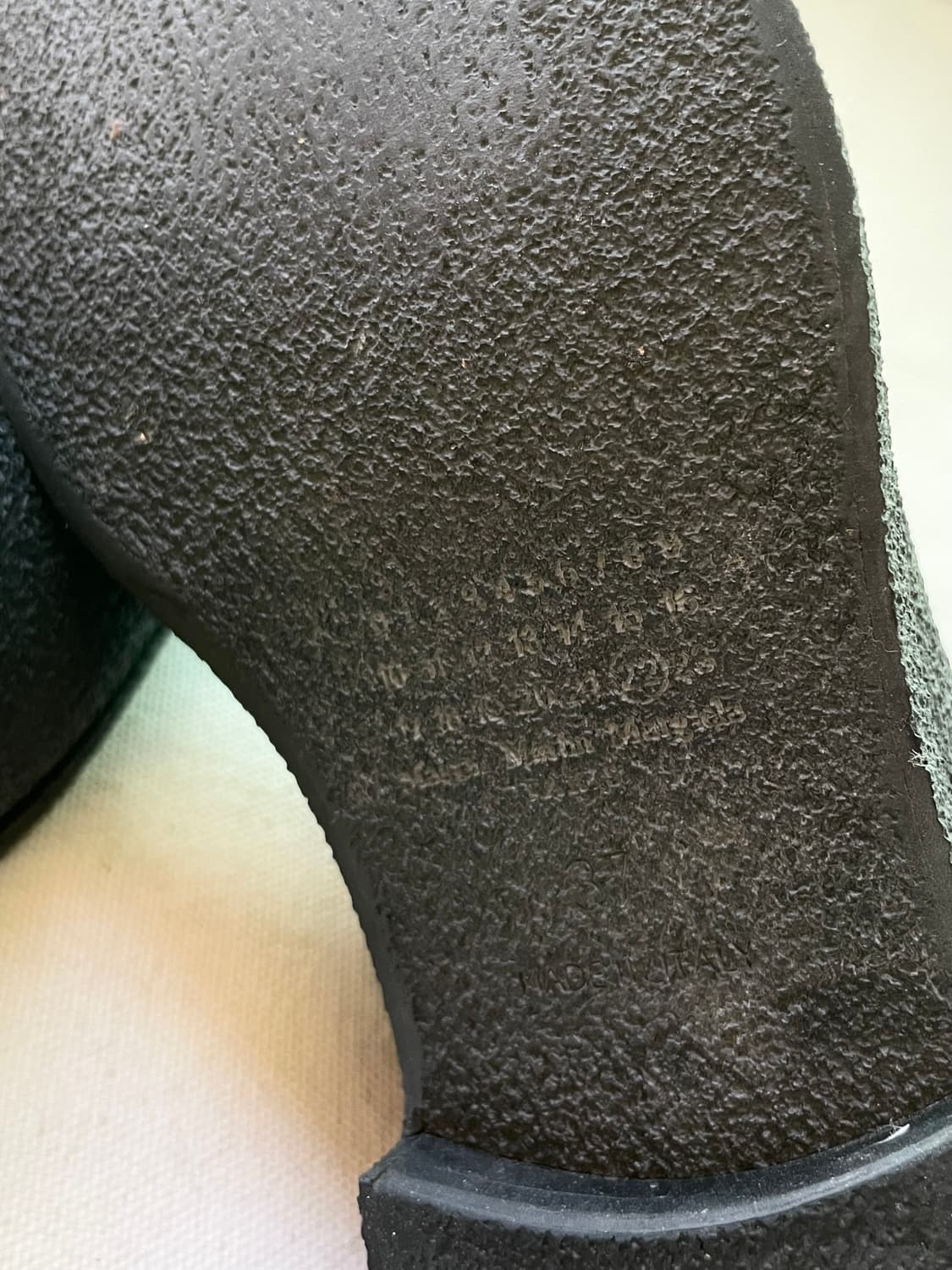 메종 마틴 마르지엘라 22라인 러버 코팅 옥스포드 더비 슈즈 구두 상품이미지6