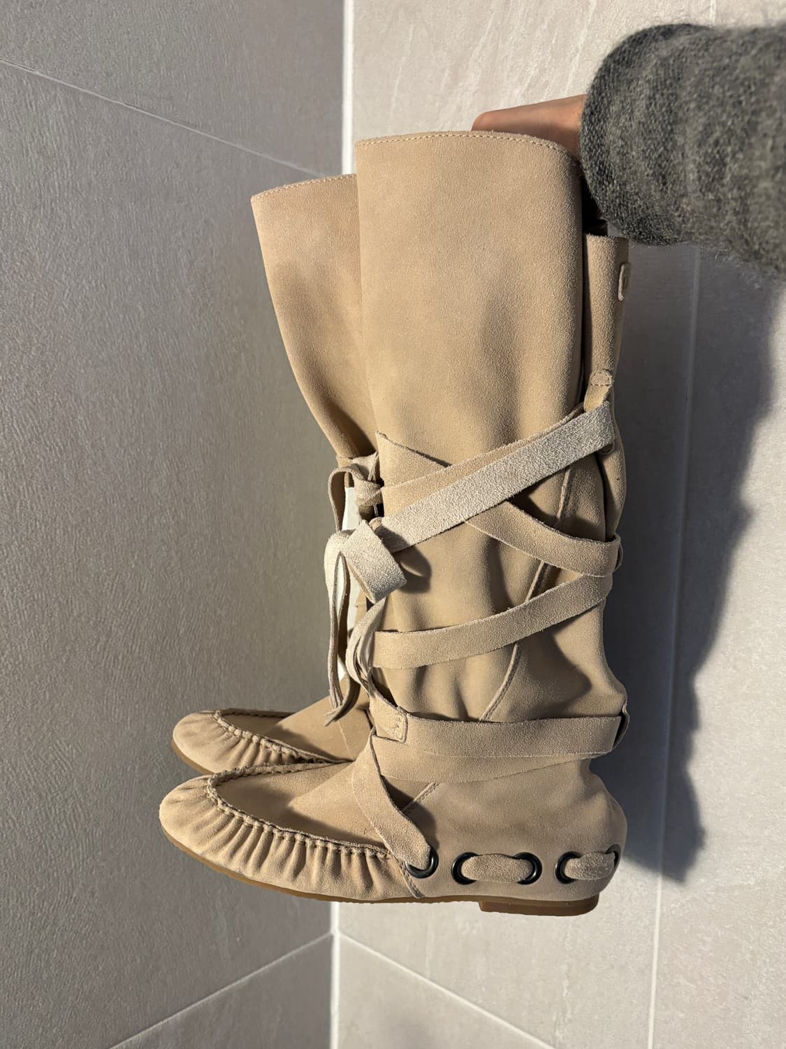 디젤 스웨이드 본디지 부츠 상품이미지1