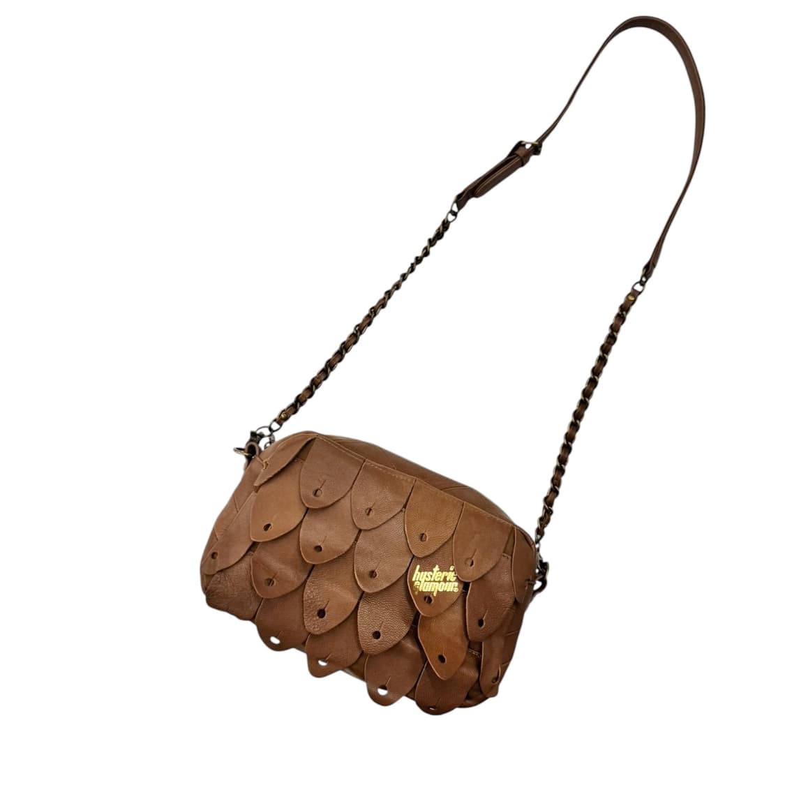 히스테릭글래머 레더 피크 숄더백 브라운 상품이미지1