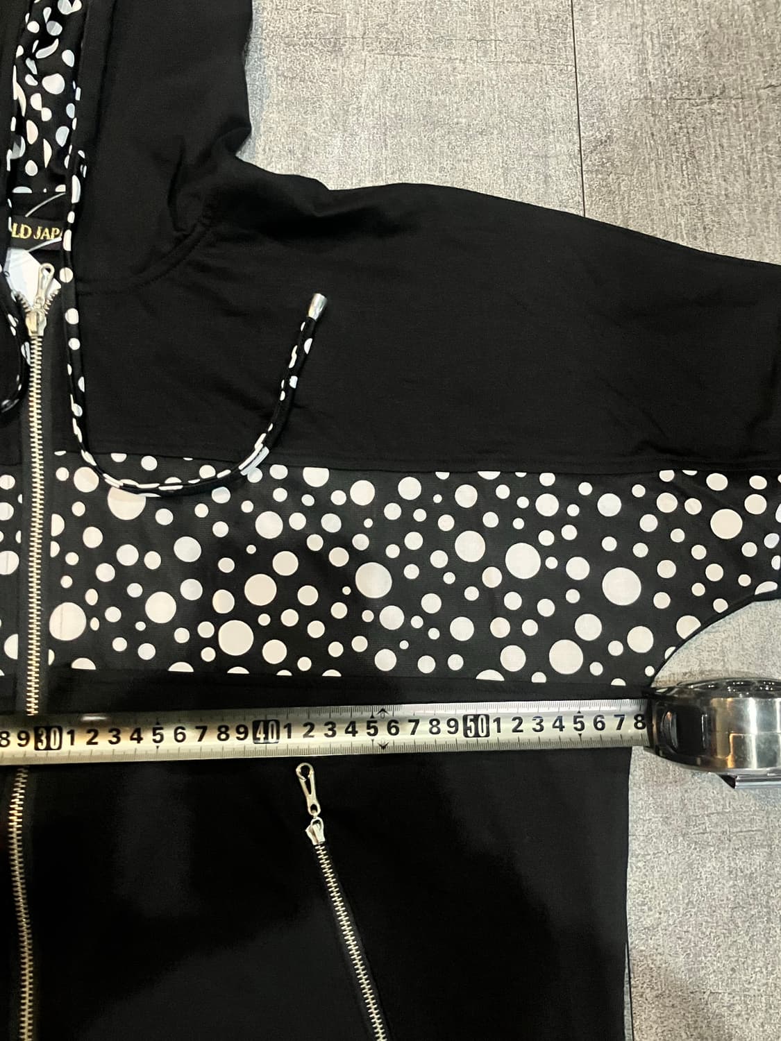 일본빈티지 Goldjapan 올드스쿨아메카지 스트릿 후드반팔집업 상품이미지2