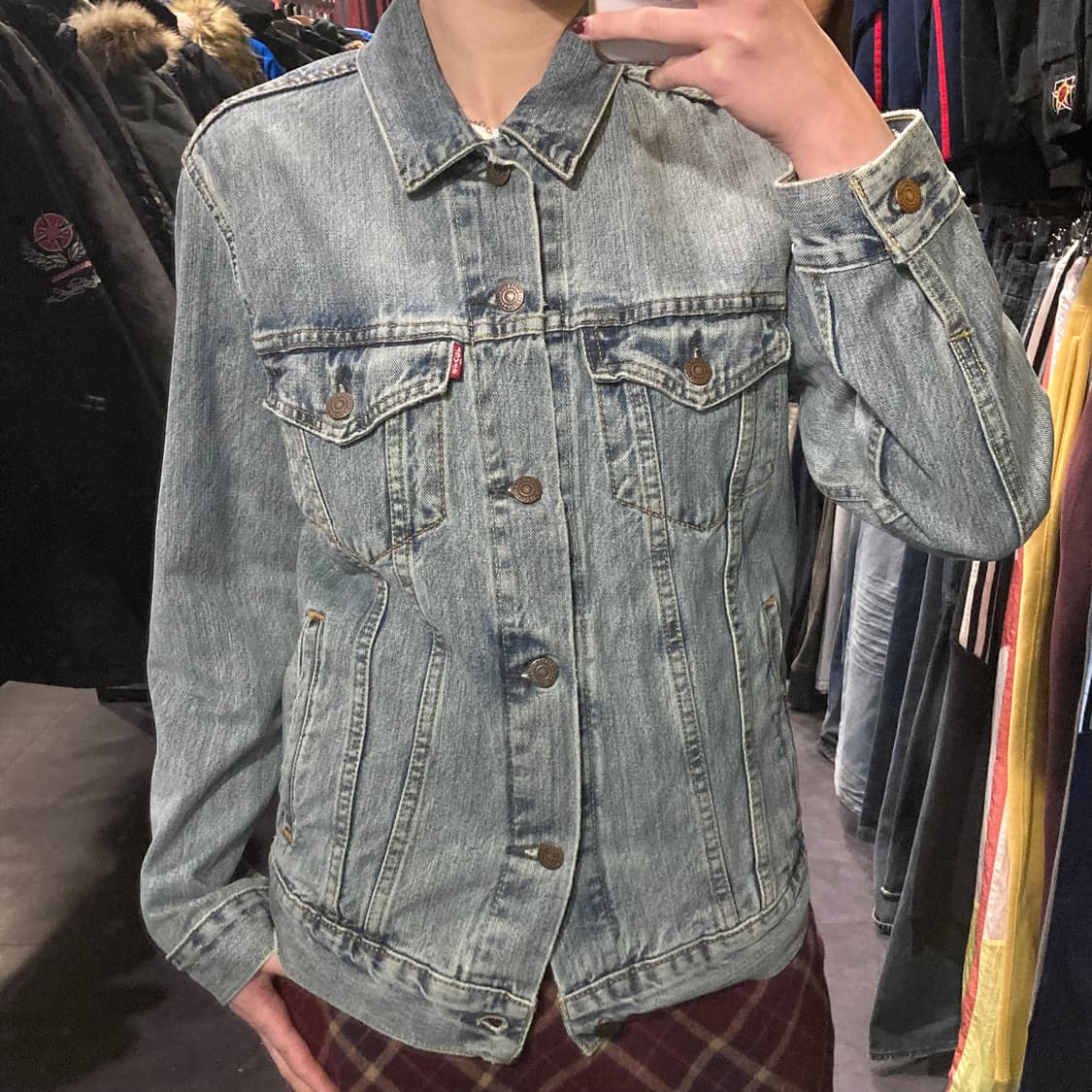 [IM]리바이스 워싱 연청 데님자켓 상품이미지3
