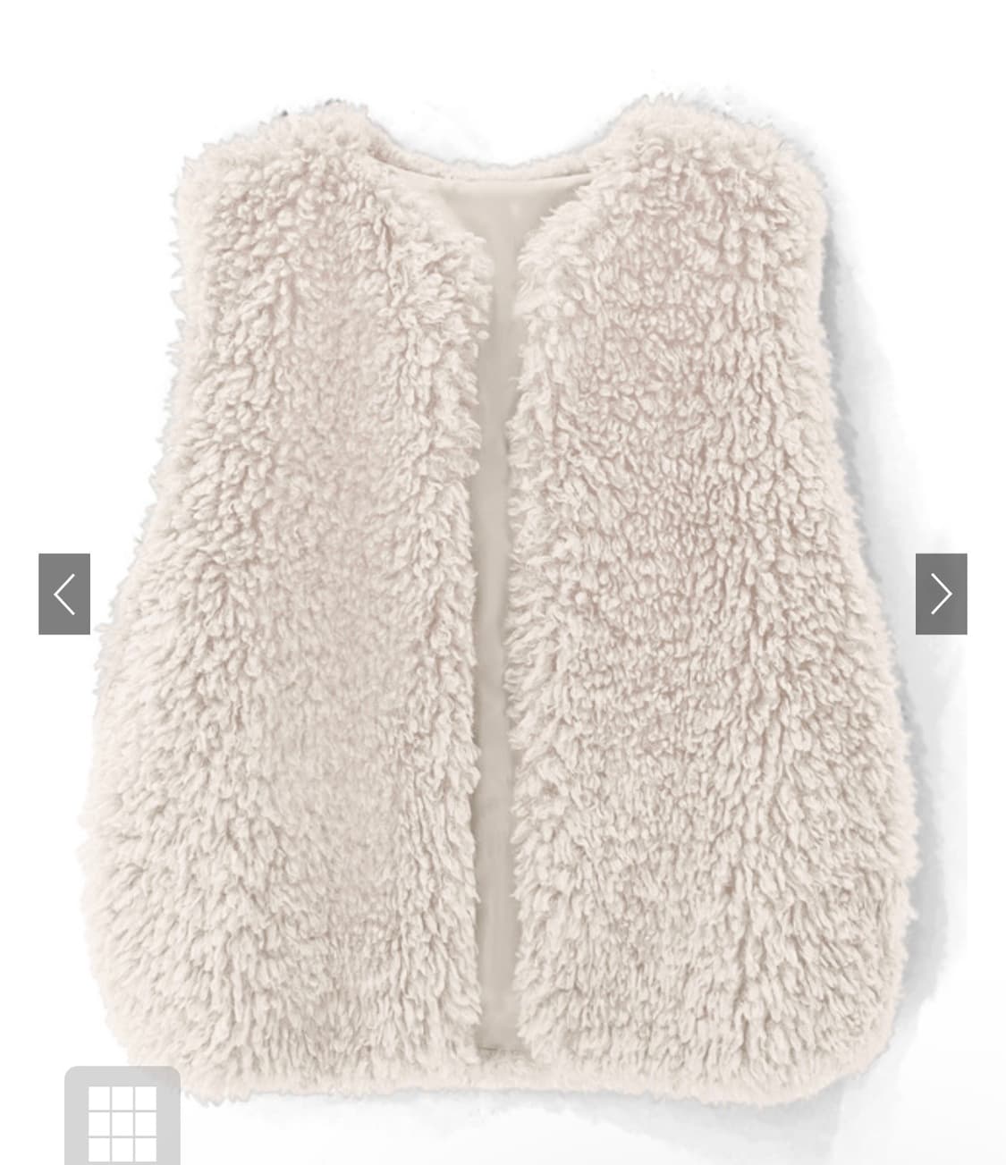 10월까지처분|GRL 조끼(아이보리) 상품이미지1