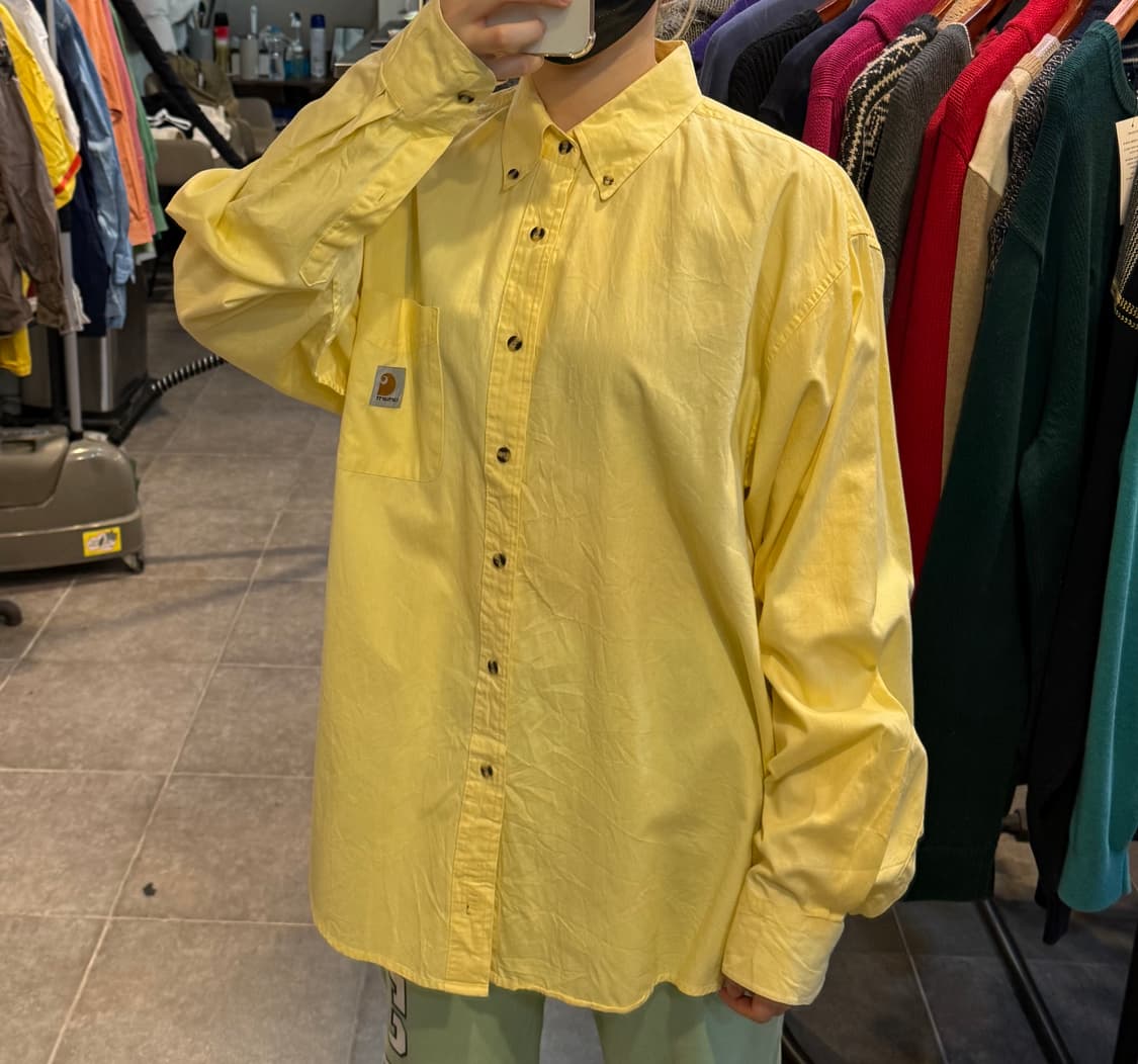 [NO.9] 칼하트 옐로우 긴팔셔츠 상품이미지4