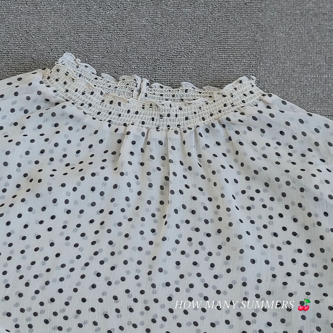 도트무늬 반팔 셔츠  상품이미지2