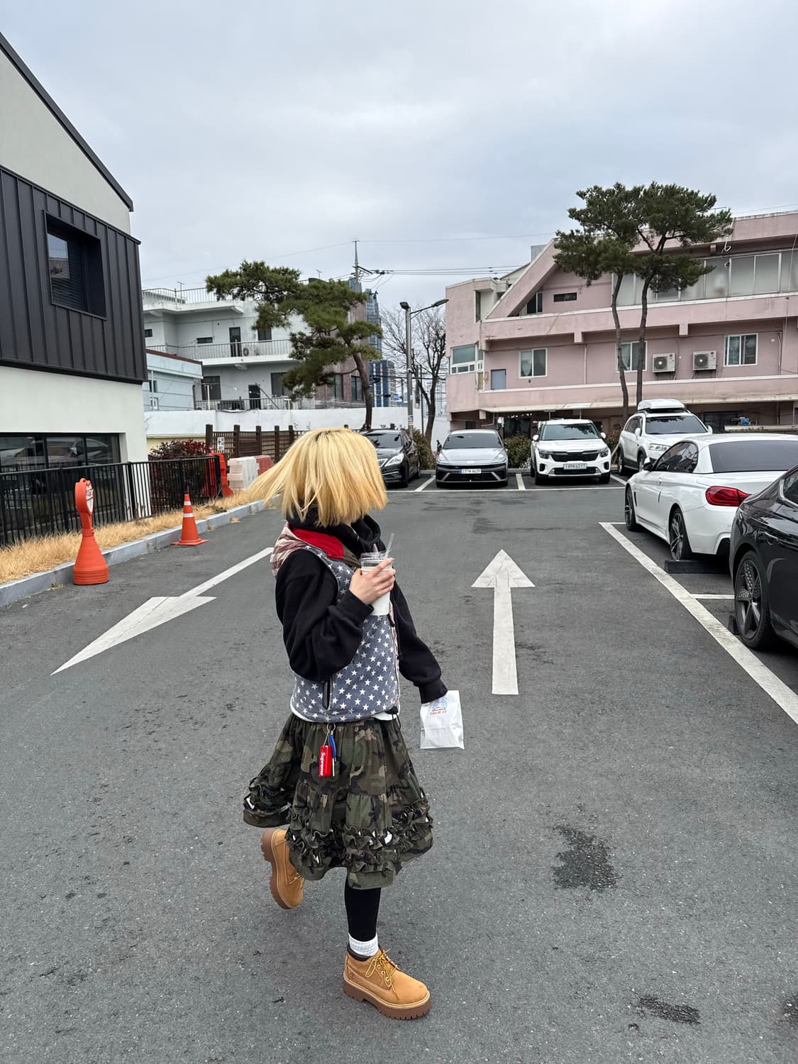 성조기 패딩조끼 상품이미지2