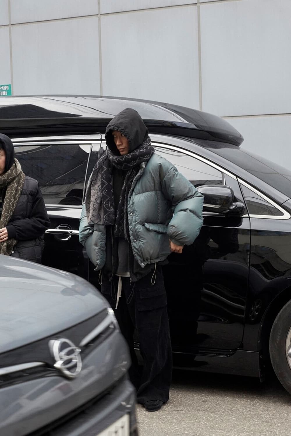 폴리테루 에스닉 머플러 올리브 상품이미지3