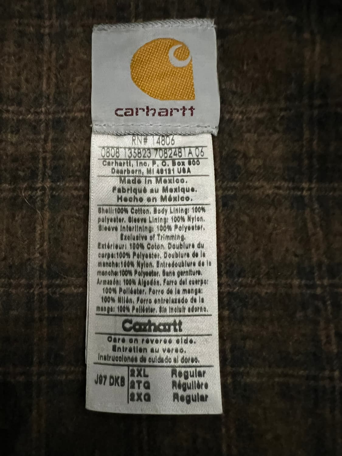 (2XL) 칼하트 디트로이트 자켓 J97 DKB 다크브라운 상품이미지4