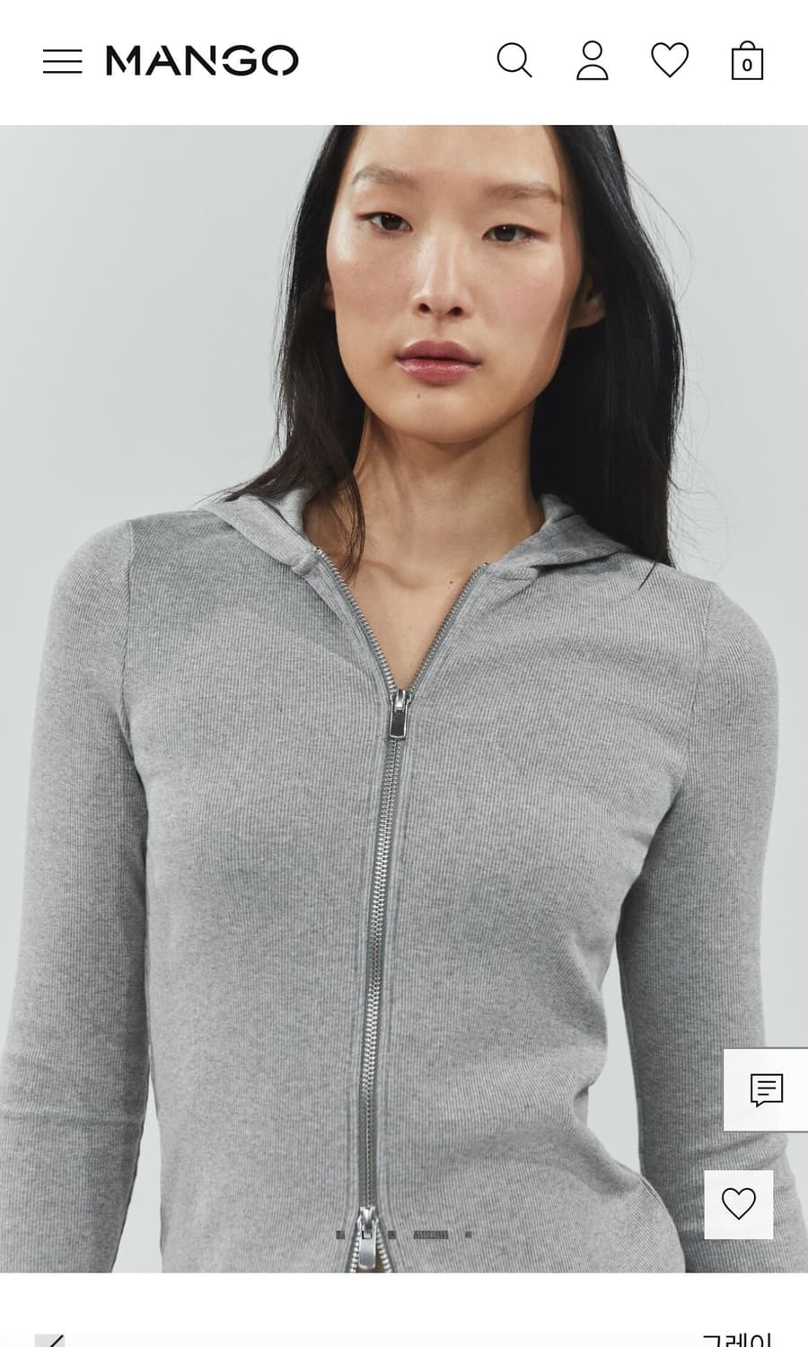 [MNG] 망고 MANGO 지퍼 후디 heritage collection 상품이미지5
