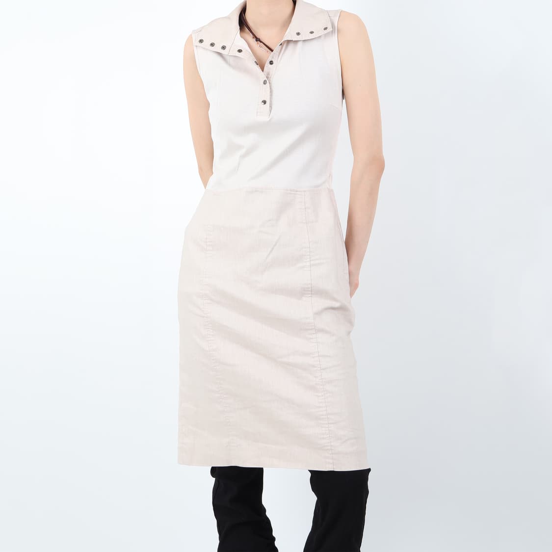 Front 7-button Cotton dress 상품이미지1