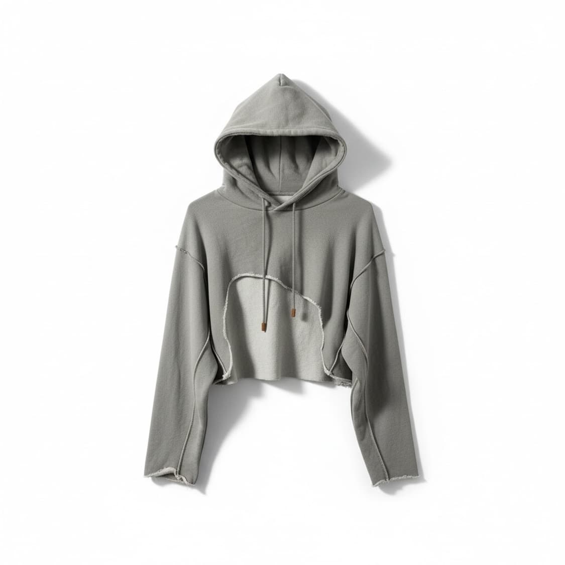 The Ilma crop unbalance hoodie F 상품이미지1