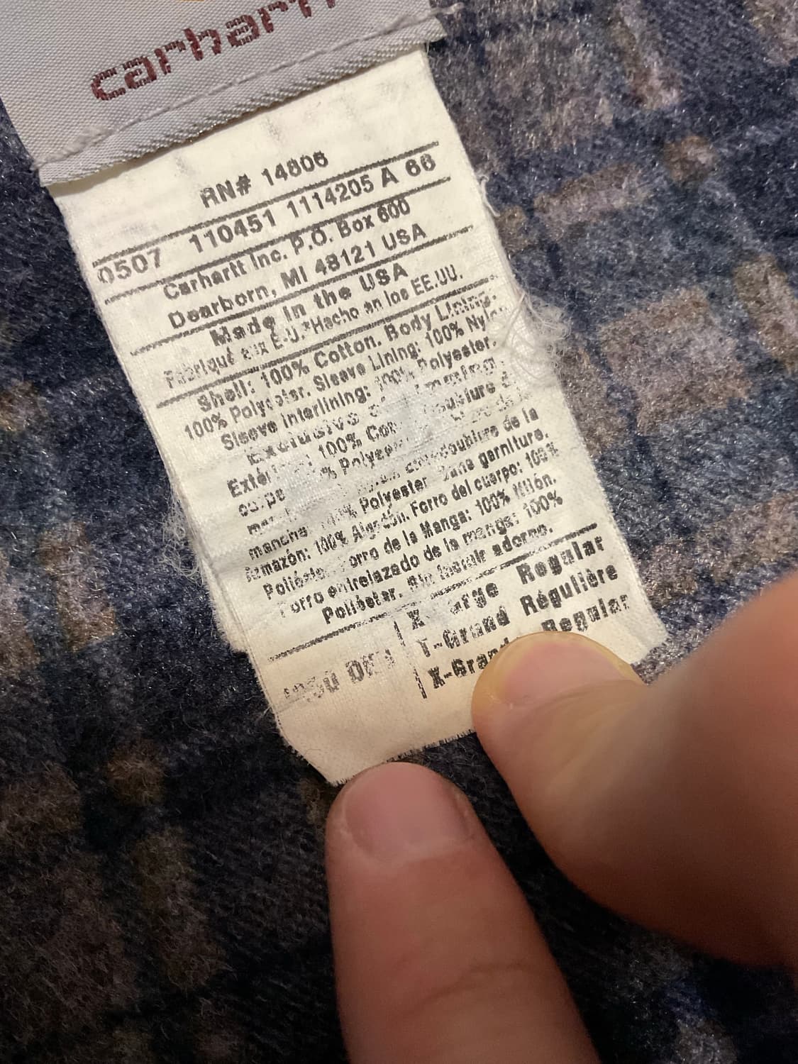 칼하트 디트로이트 j200 dkb XL 상품이미지5