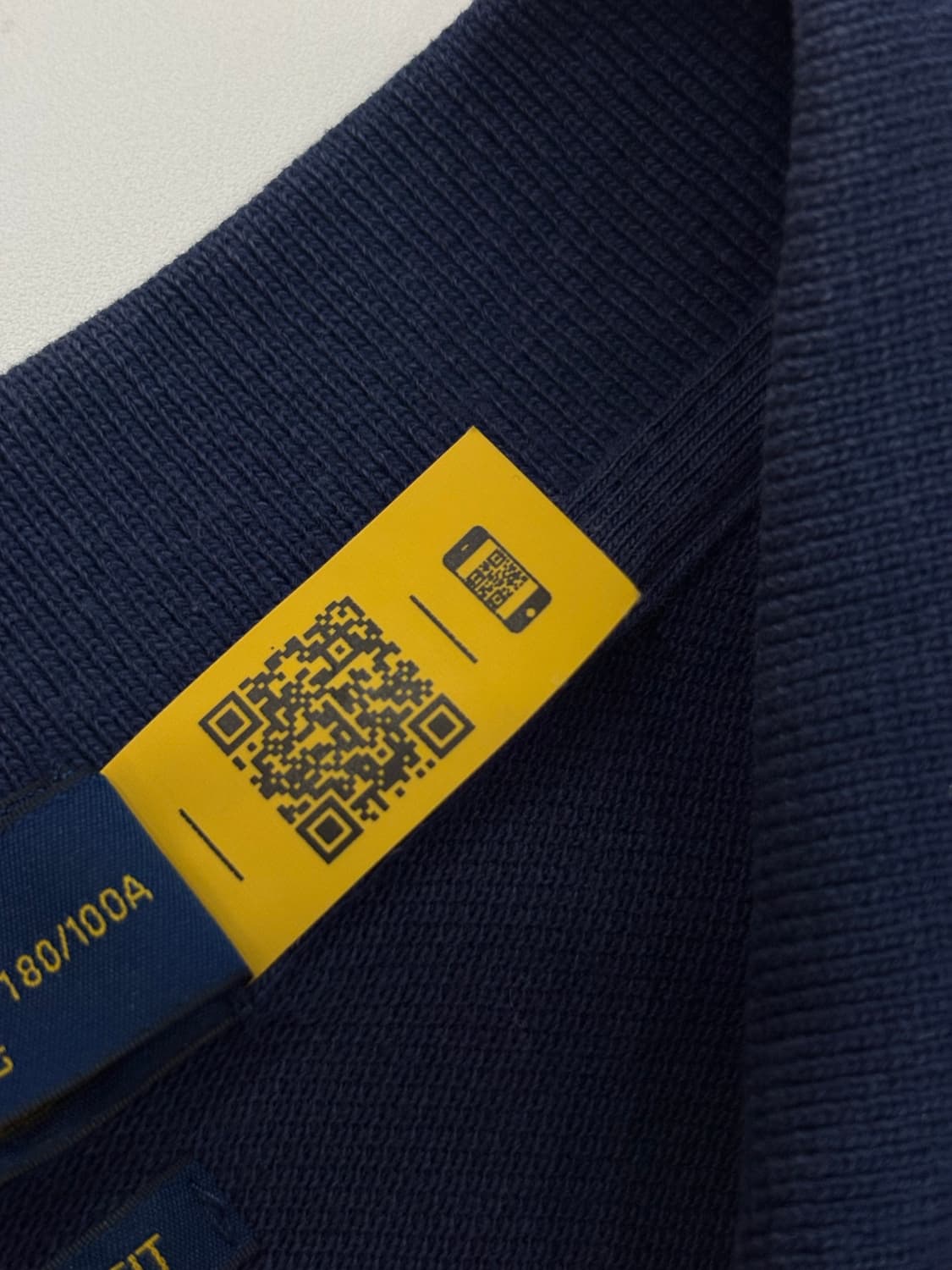 Polo 폴로랄프로렌 QR 네이비 카라티 상품이미지3