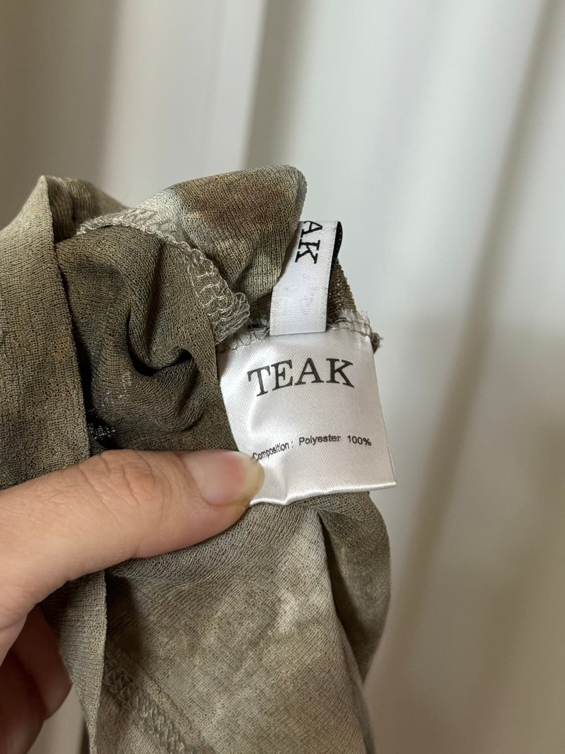 Teak 브라운 매쉬 탑 상품이미지3