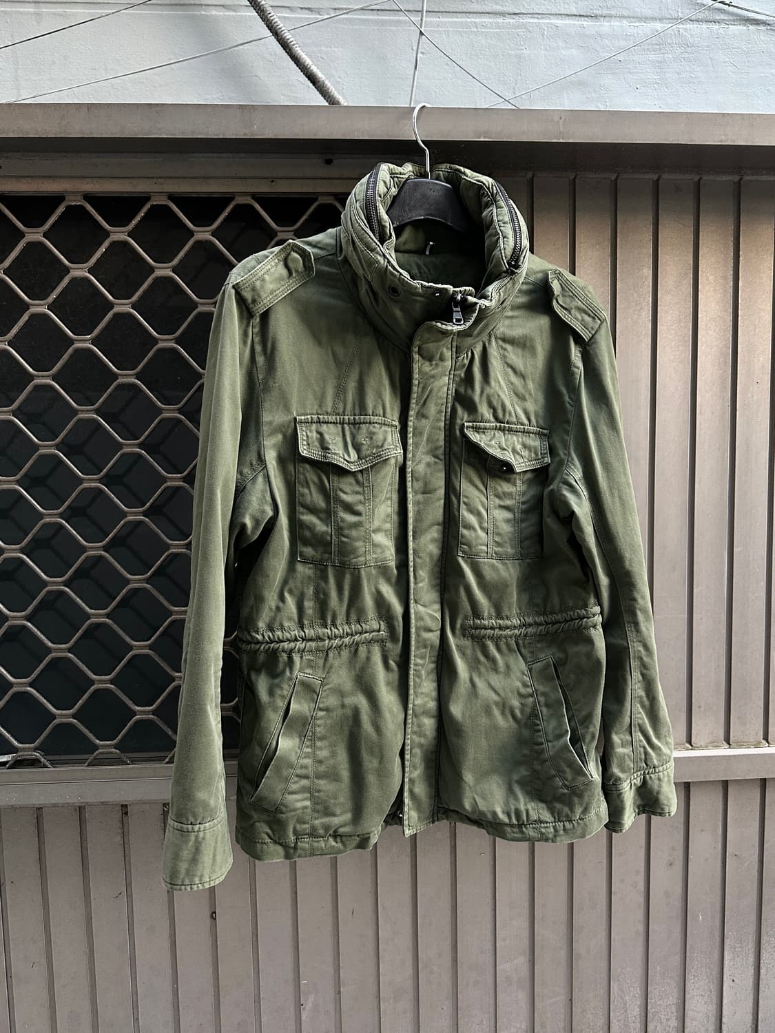 Vintage khaki multi pocket jacket 상품이미지2