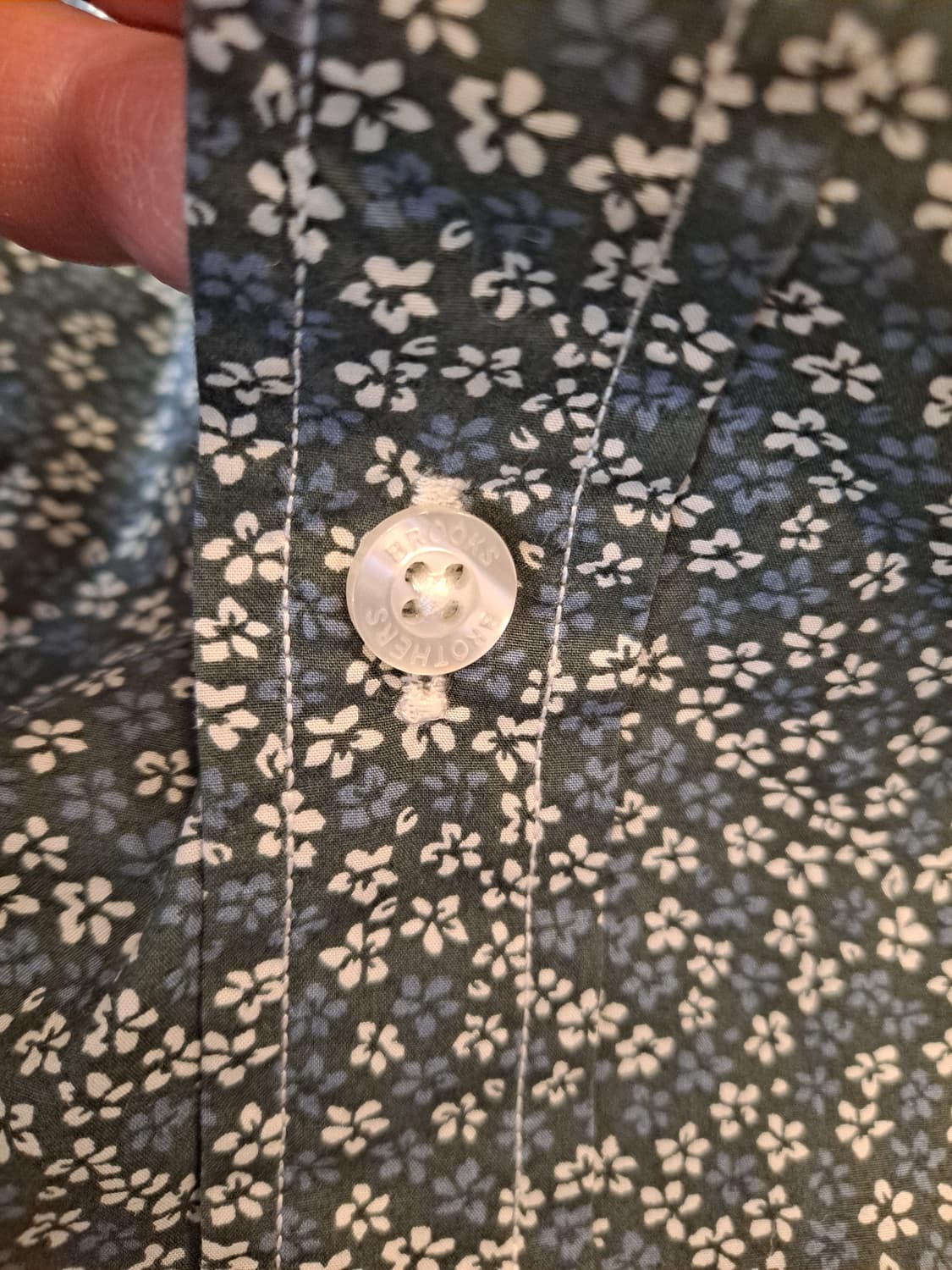 브룩스브라더스 레드플리스 플라워패턴셔츠 L  상품이미지4