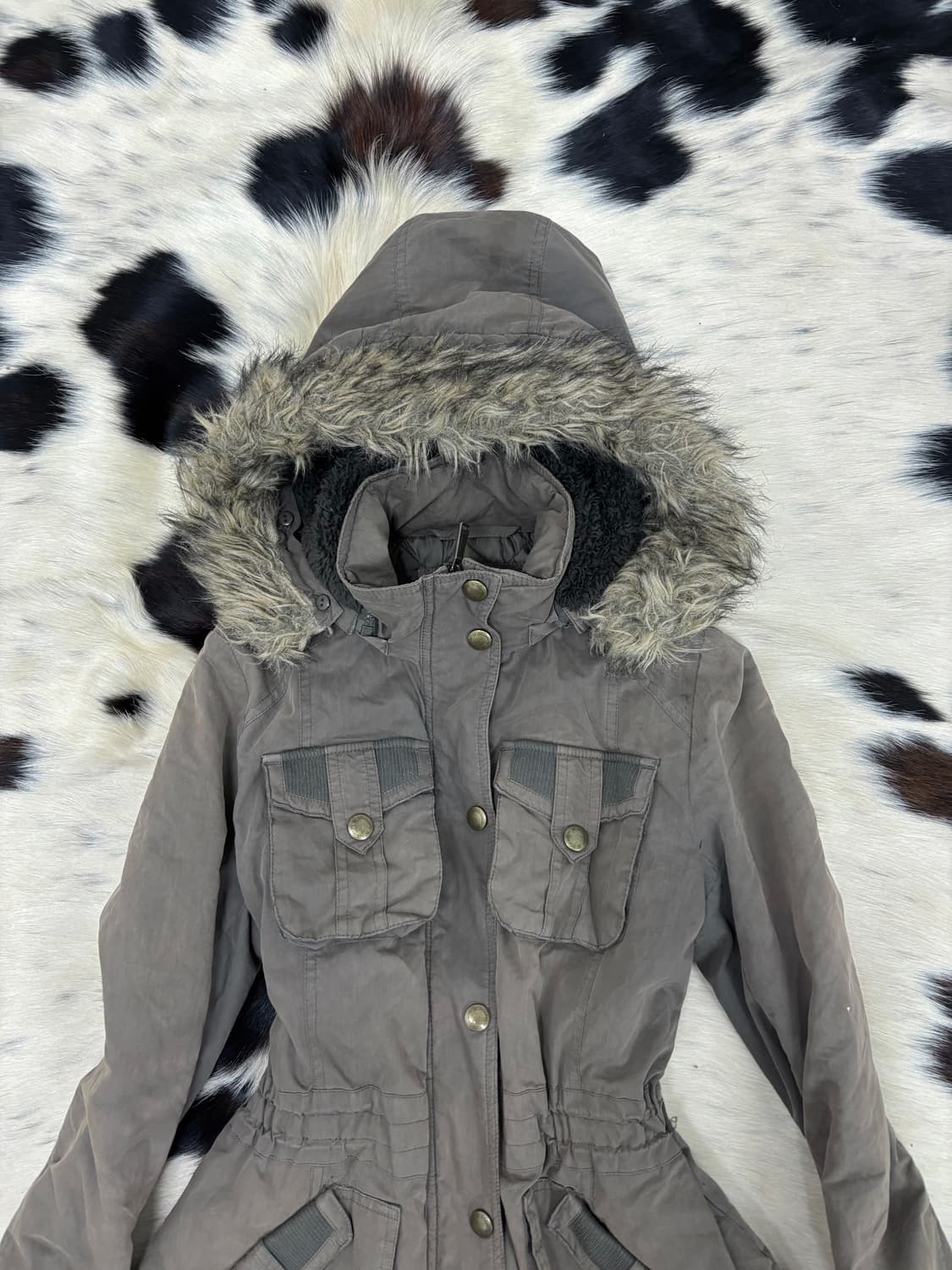 [BCBG]Y2K Grunge Fur Multi Pocket Jacket 상품이미지6