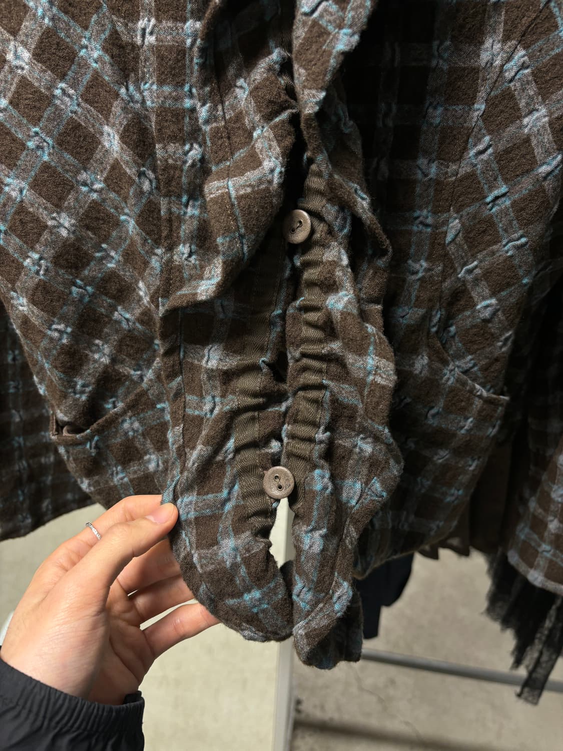 센소유니코 I+mu 체크 울자켓 상품이미지4