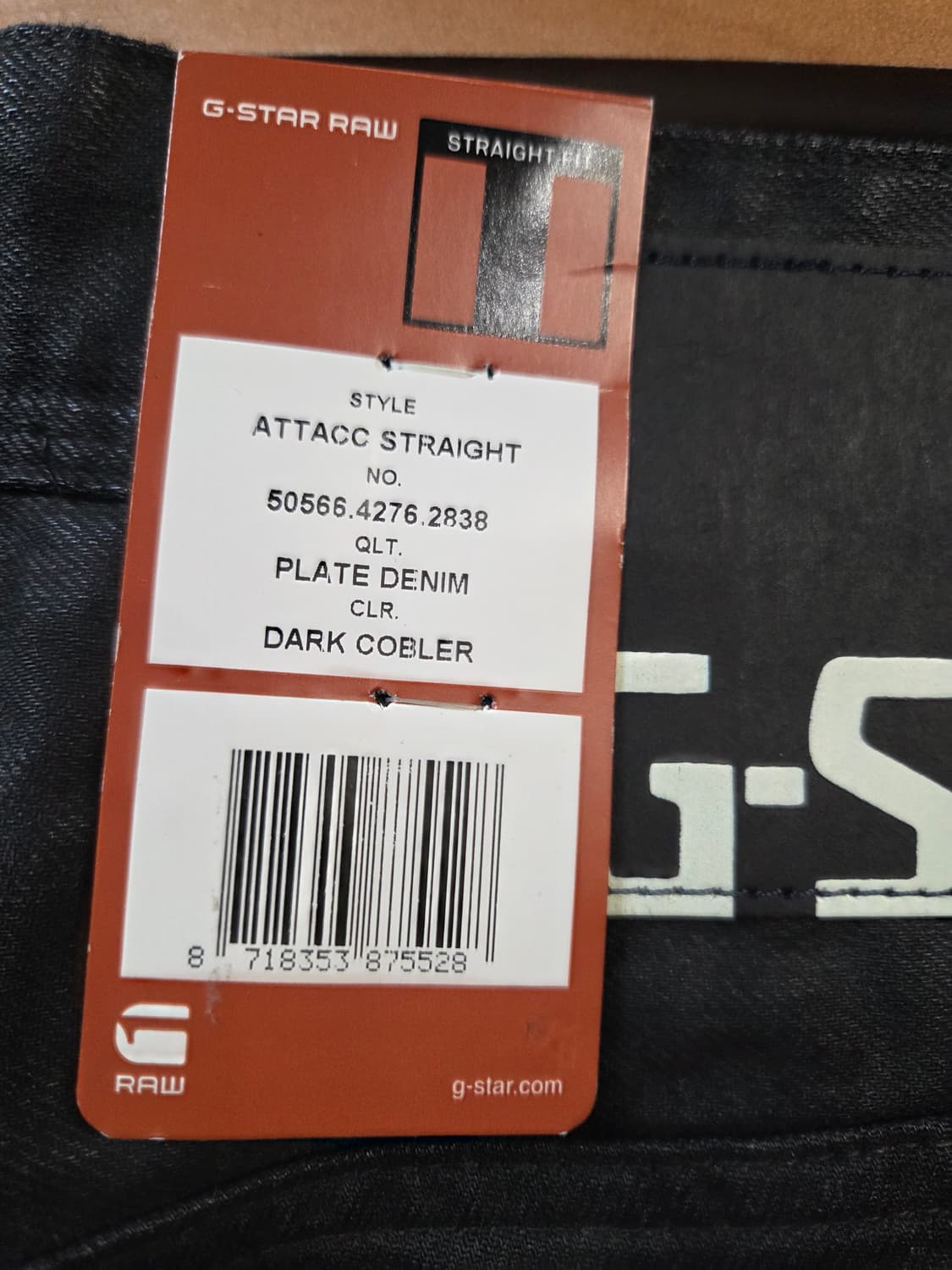 G-Star Raw 블랙 데님 바지(W30/L32) 상품이미지8