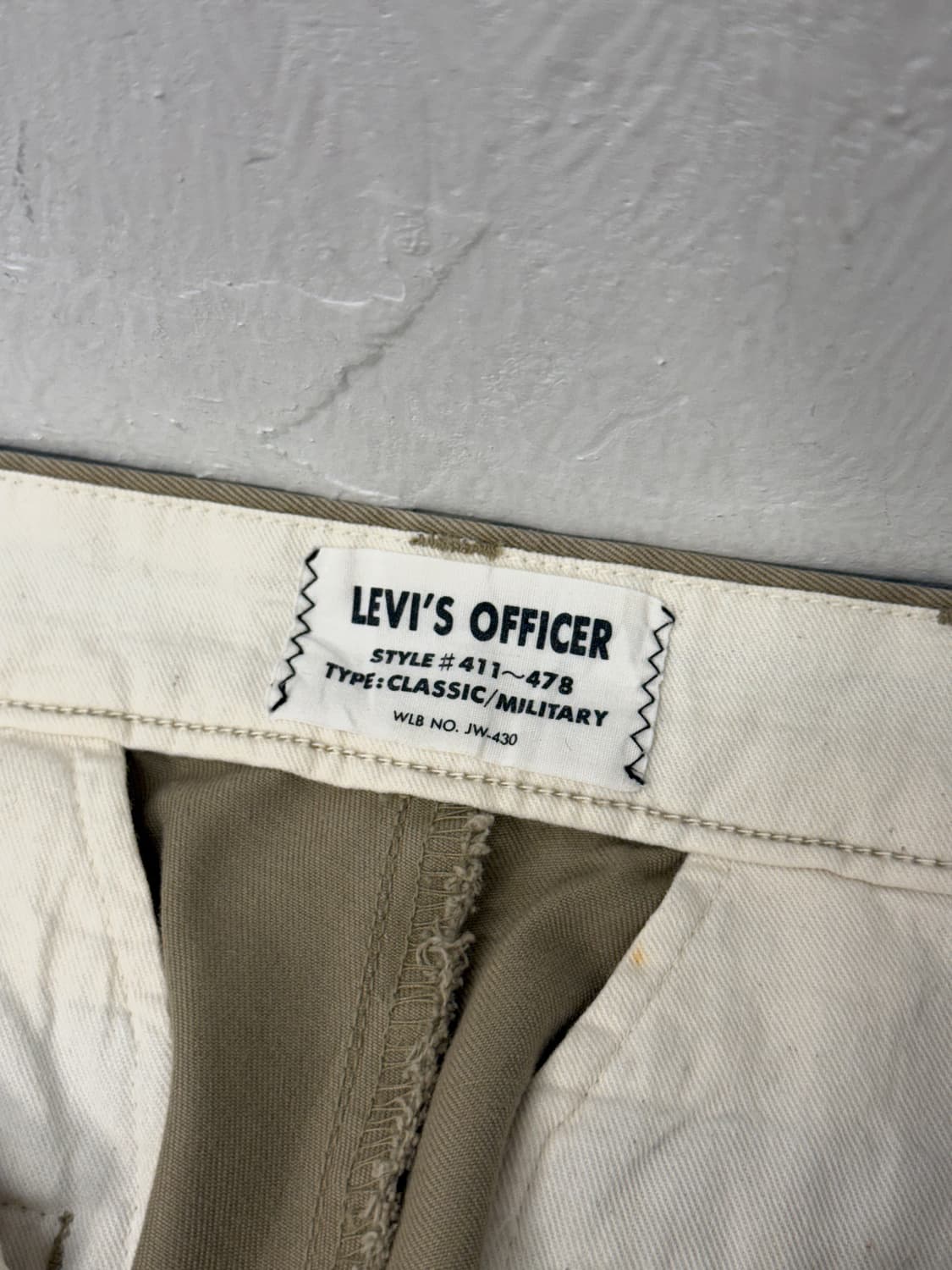 80s Japan Levi's Military Two-Pleated 상품이미지7
