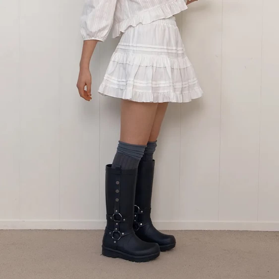 셀리테일즈 코튼 캉캉 미니 스커트 양도 상품이미지1