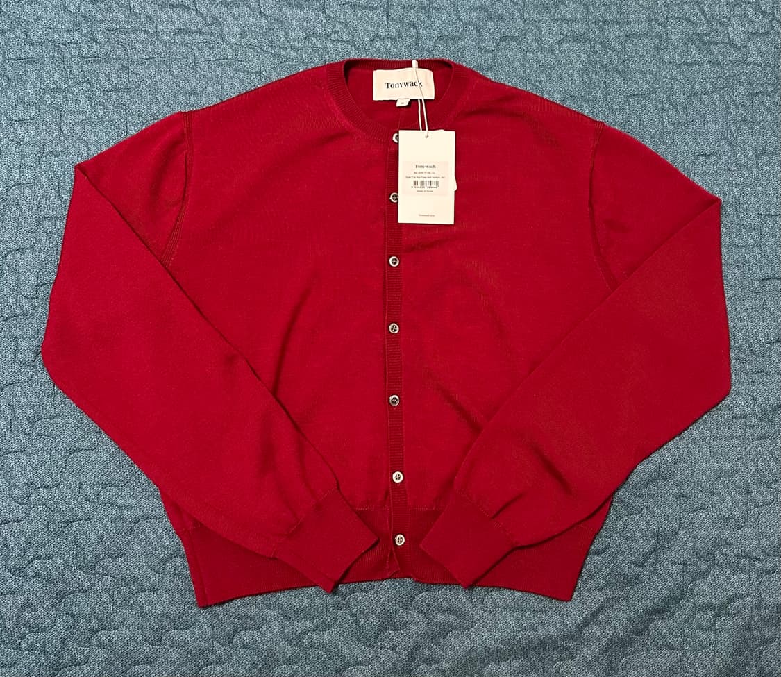 [XL] 토니웩 슈퍼파인 울 크루넥 가디건  상품이미지3