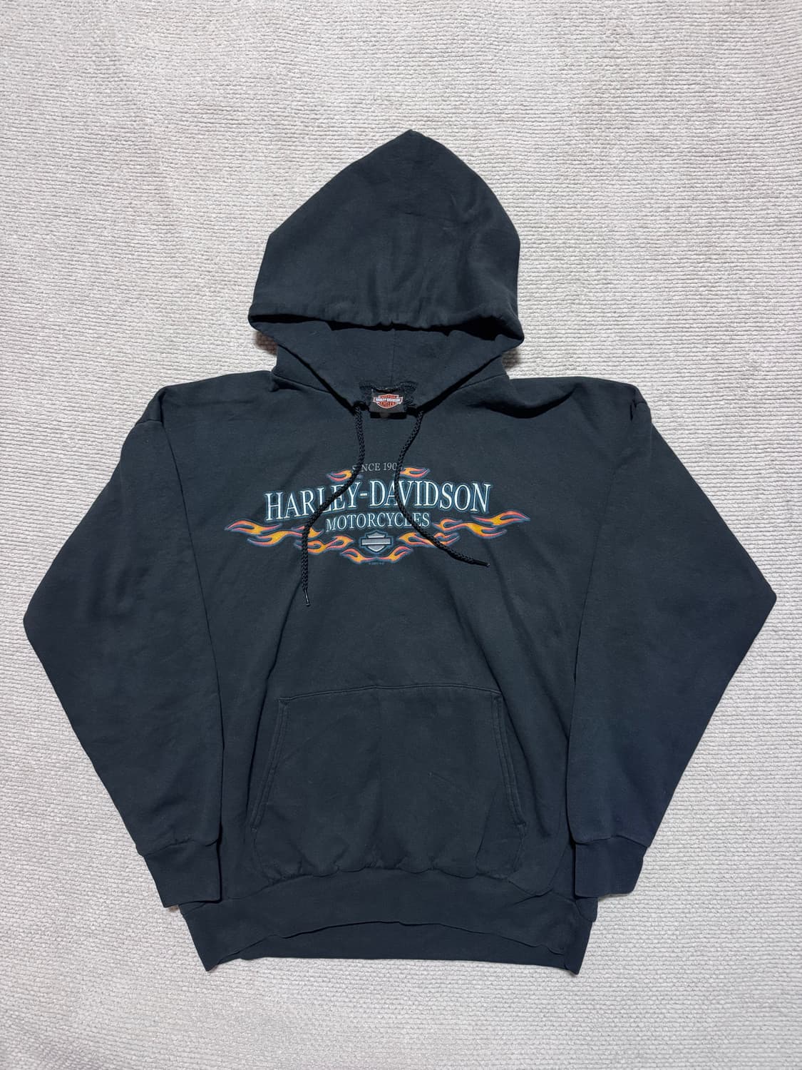 00s 할리데이비슨 블랙 후드티셔츠 L 상품이미지1