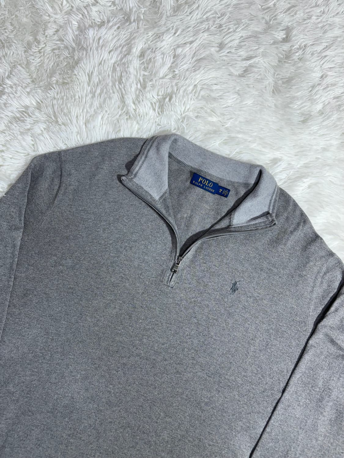 폴로랄프로렌 그레이 포니 반집업 니트  상품이미지4