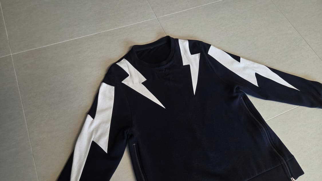 닐바렛 네오플렌 라이닝 썬더  맨투맨 상품이미지5