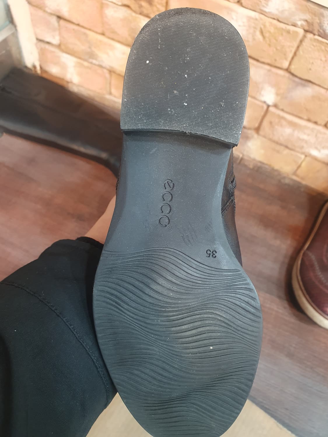 ECCO 블랙 롱부츠 35 상품이미지5