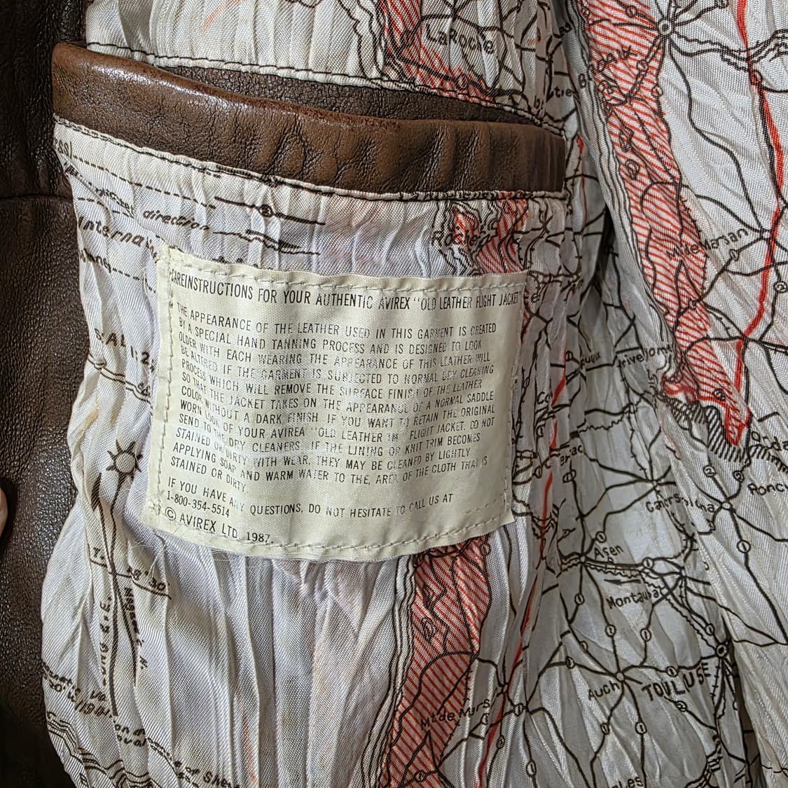 [S]AVIREX 빈티지 아비렉스 A-2 레더 봄버 자켓 상품이미지7