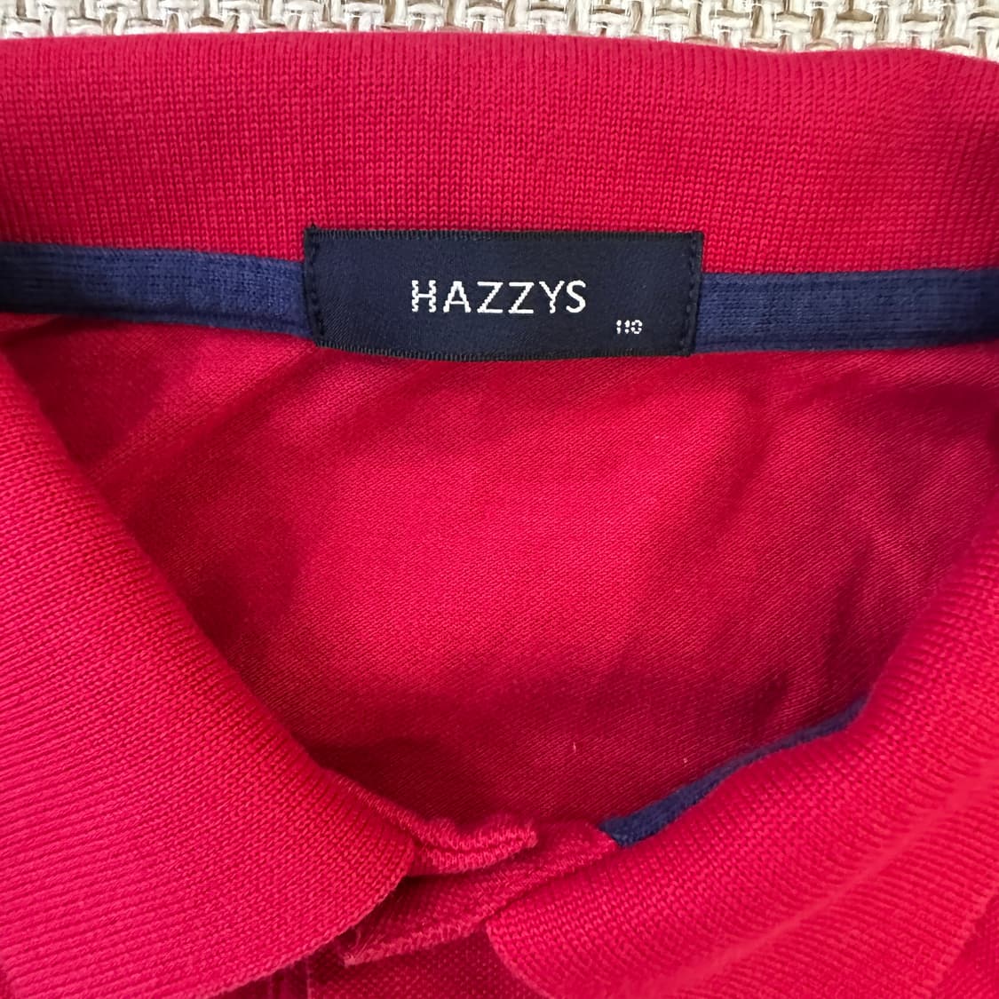 110 헤지스 로윙 로고 반팔 카라티 0316D 상품이미지2