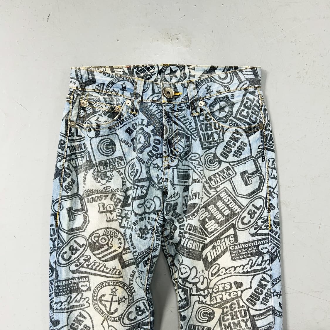 CO&LU 풀프린팅 데님 팬츠  상품이미지2