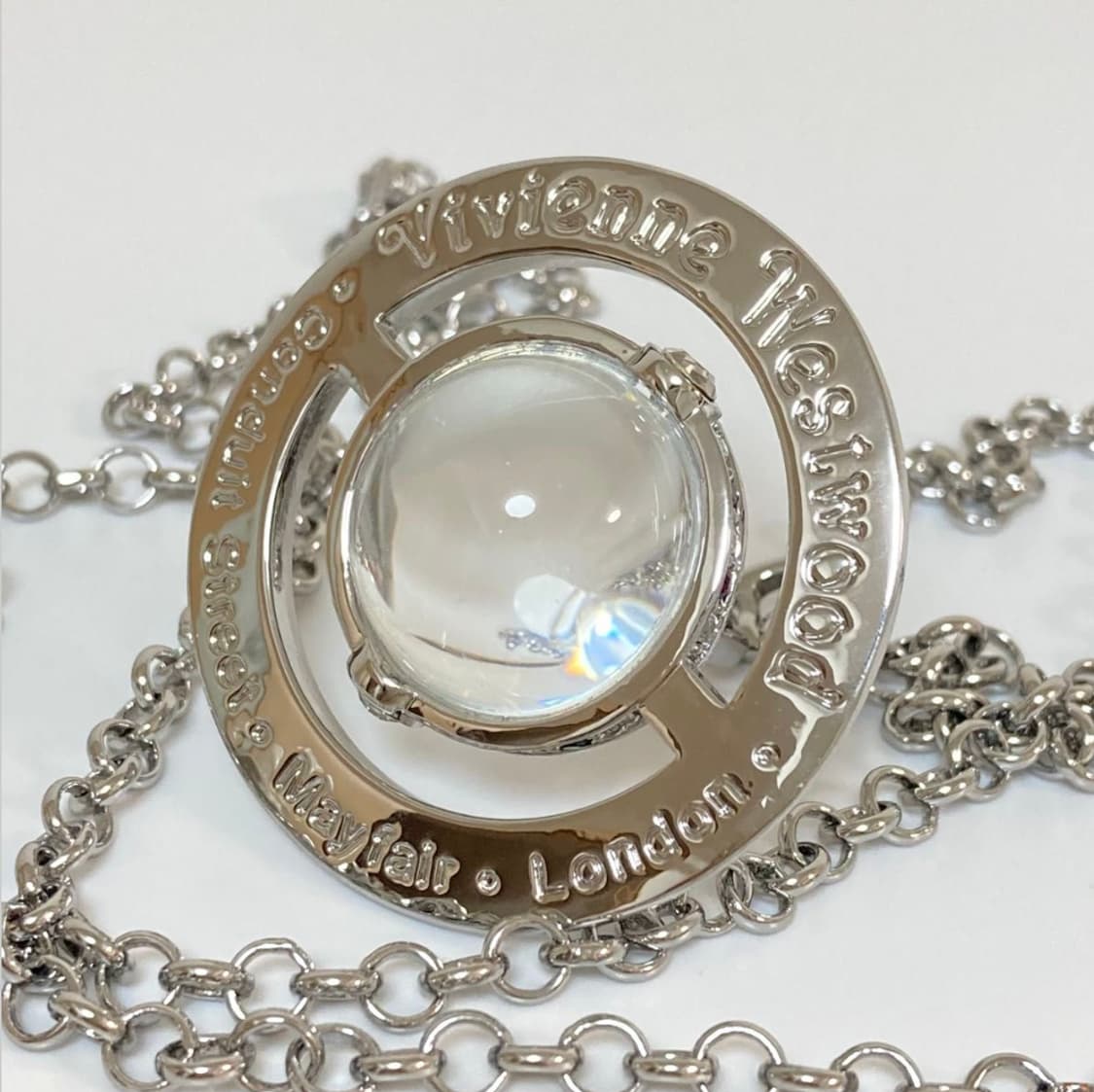 비비안웨스트우드 아카이브 멀티컬러 크리스탈 빅orb 팬던트 목걸이 상품이미지2