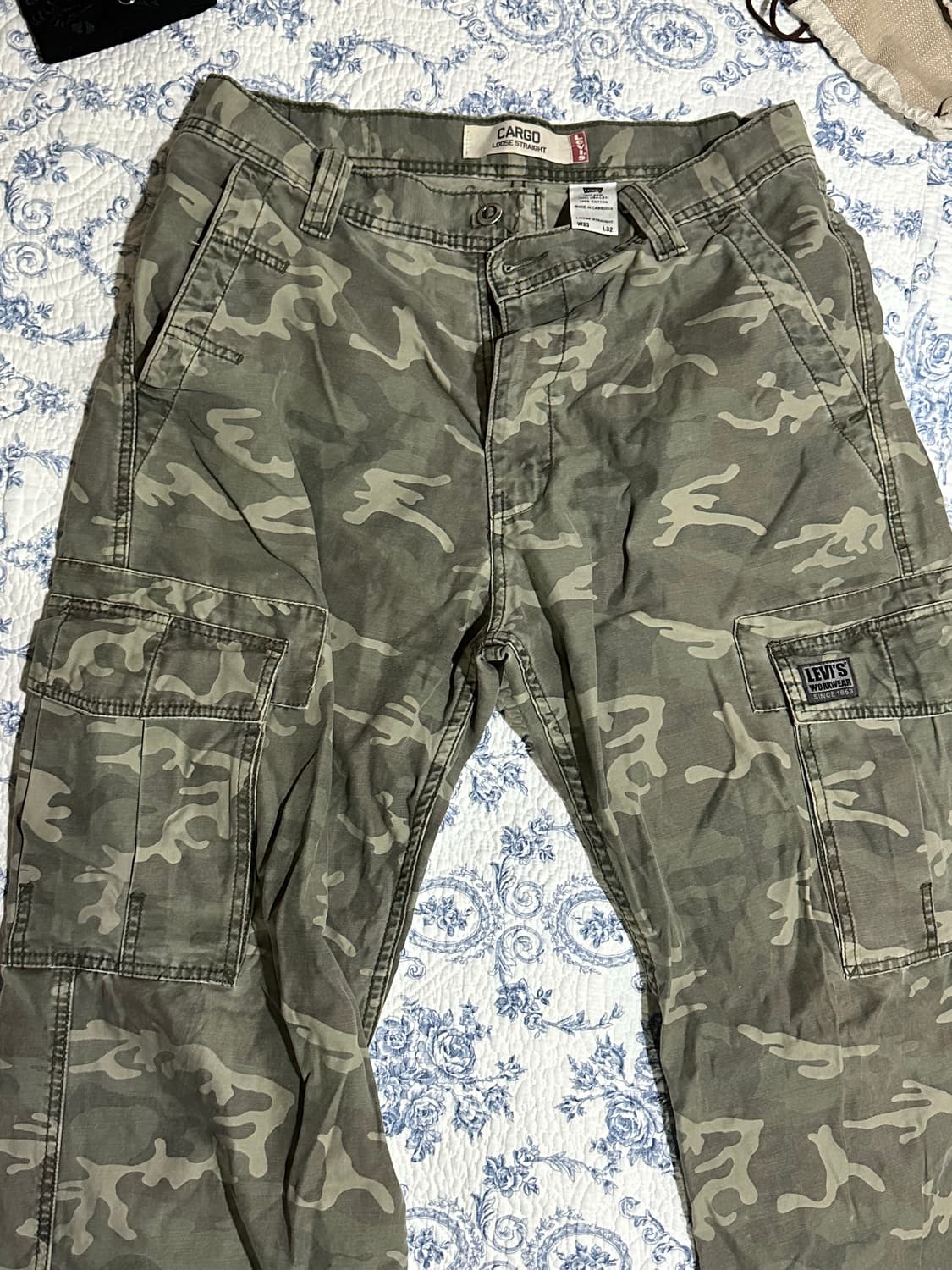 리바이스 카모 카고 팬츠 33x32  상품이미지1