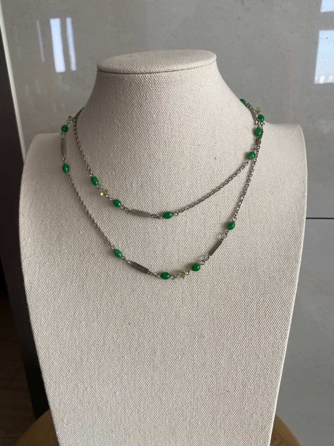 그린비즈 레이어드 체인 목걸이 상품이미지4