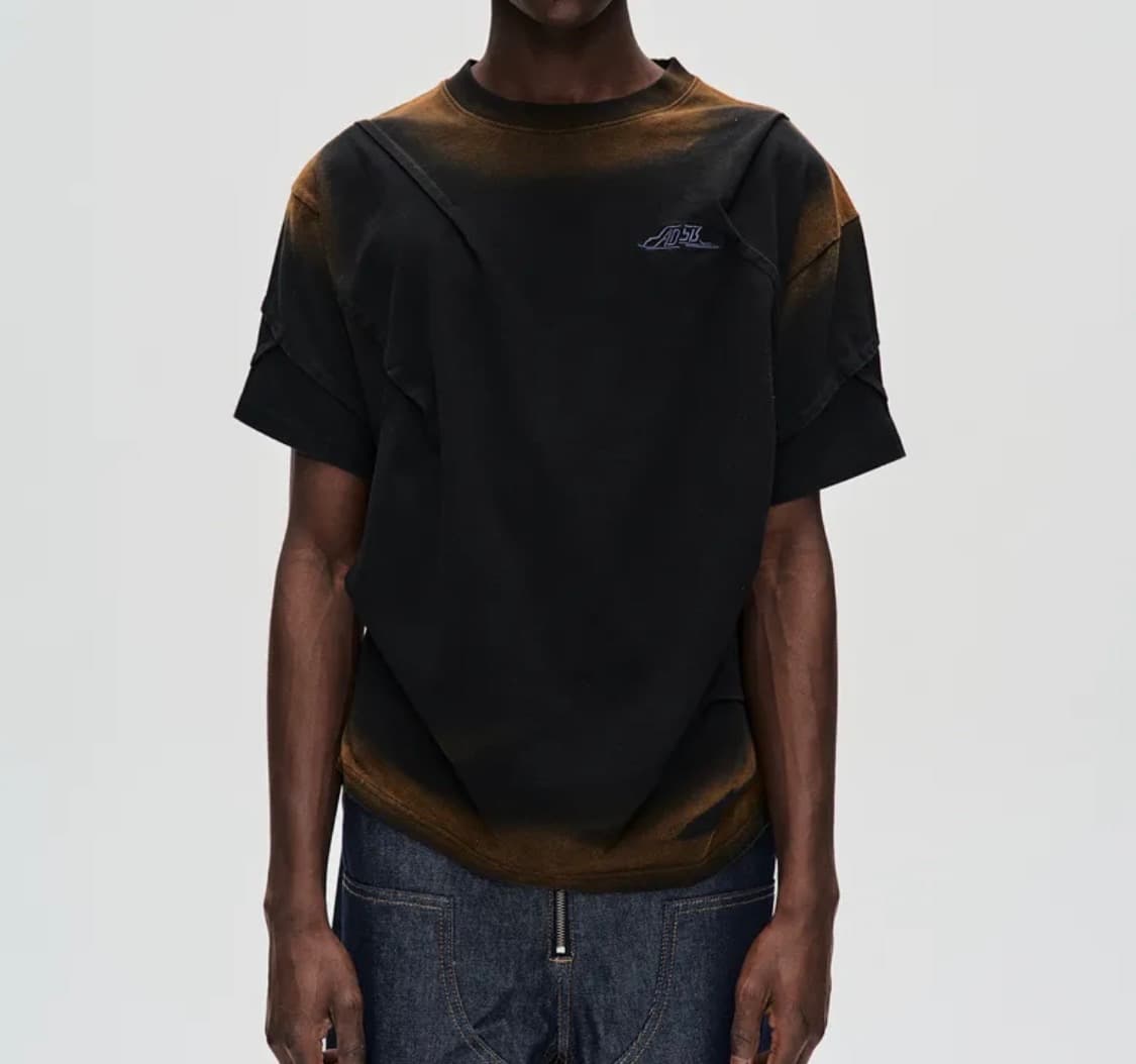 [앤더슨벨] 마드로 그라디언트 티셔츠 atb1079m(BLACK) 상품이미지2