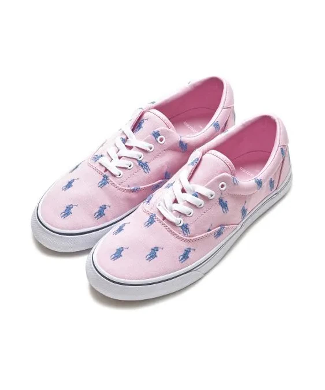 [42] 폴로 랄프로렌 키튼 올오버 포니 캔버스 컨버스 스니커즈 핑크 상품이미지1