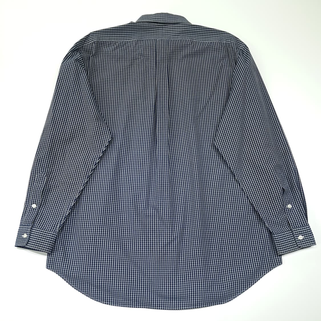 CL516 XL 폴로 90s 홍콩판 코튼 그래프체크 네이비 셔츠 남방 상품이미지6
