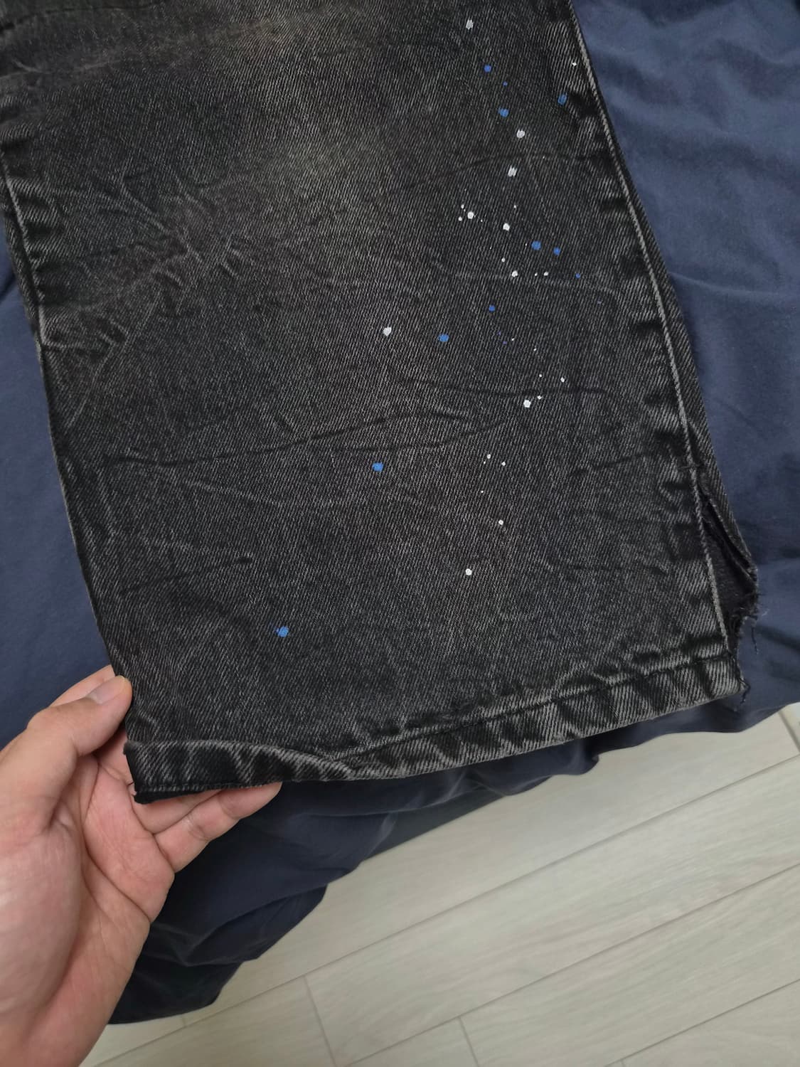 아더에러 자라 슬릿진 블랙진 흑청 데님 36 사이즈 상품이미지5